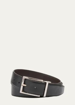 BrioniMen's Twist Buckle Reversible Belt