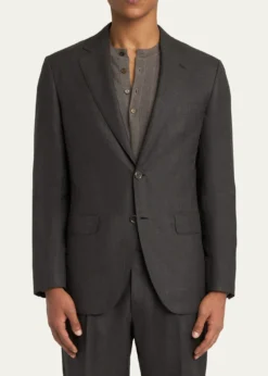BrioniMen's Wool and Silk Sharkskin Two-Piece Suit