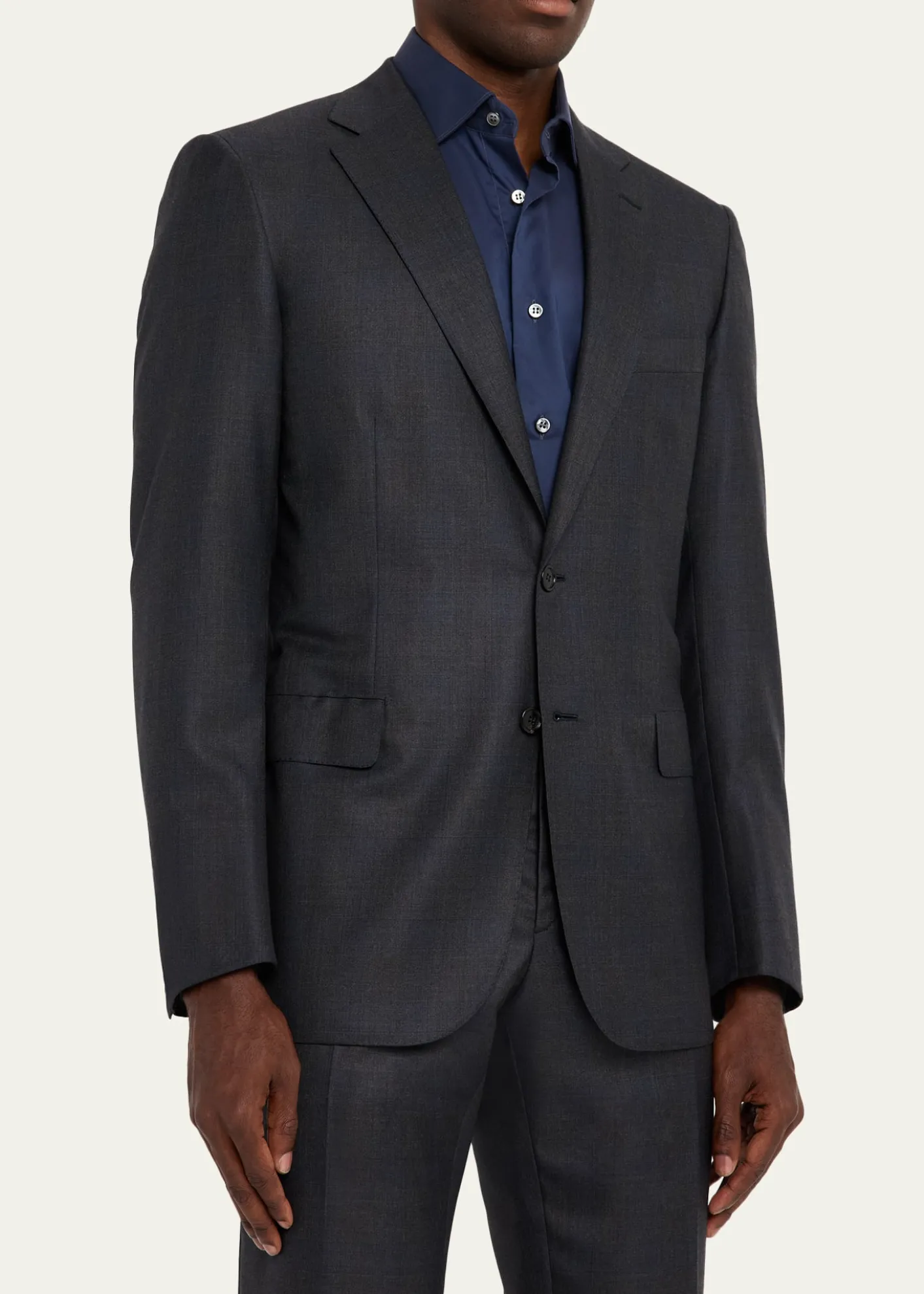 BrioniMen's Wool and Silk Tonal Check Two-Piece Suit