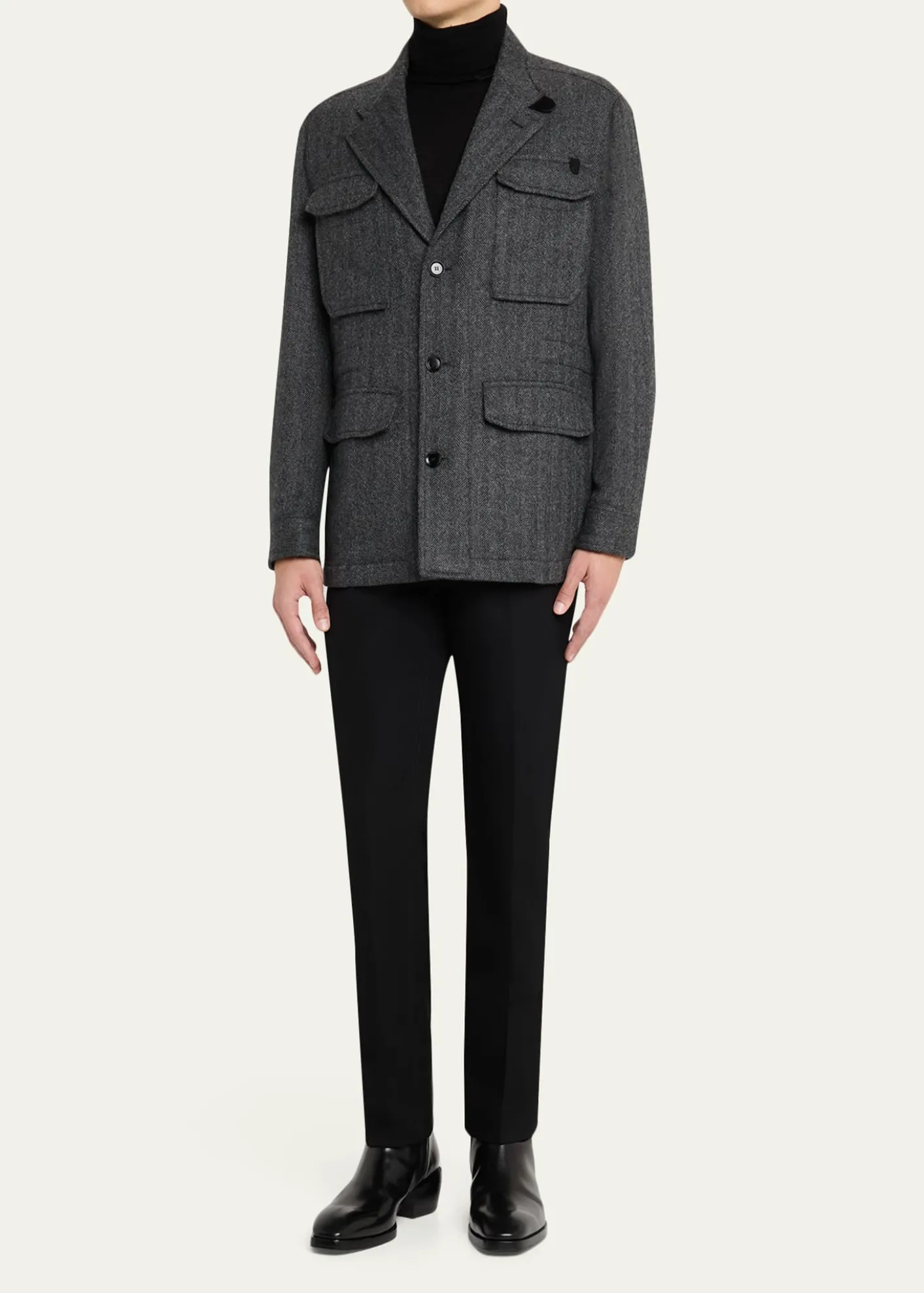 BrioniMen's Baby Alpaca Herringbone Jacket