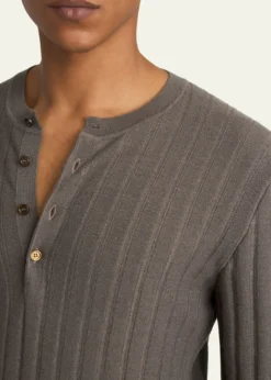 BrioniMen's Cashmere/Silk Henley Sweater