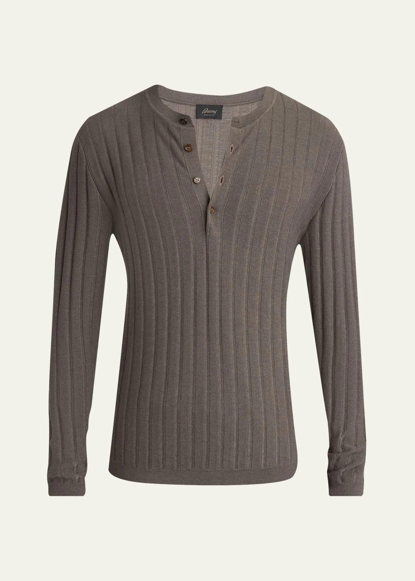 BrioniMen's Cashmere/Silk Henley Sweater