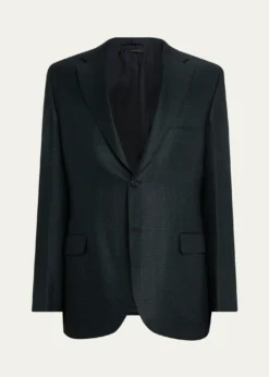 BrioniMen's Cashmere Tonal Plaid Single-Breasted Sport Coat