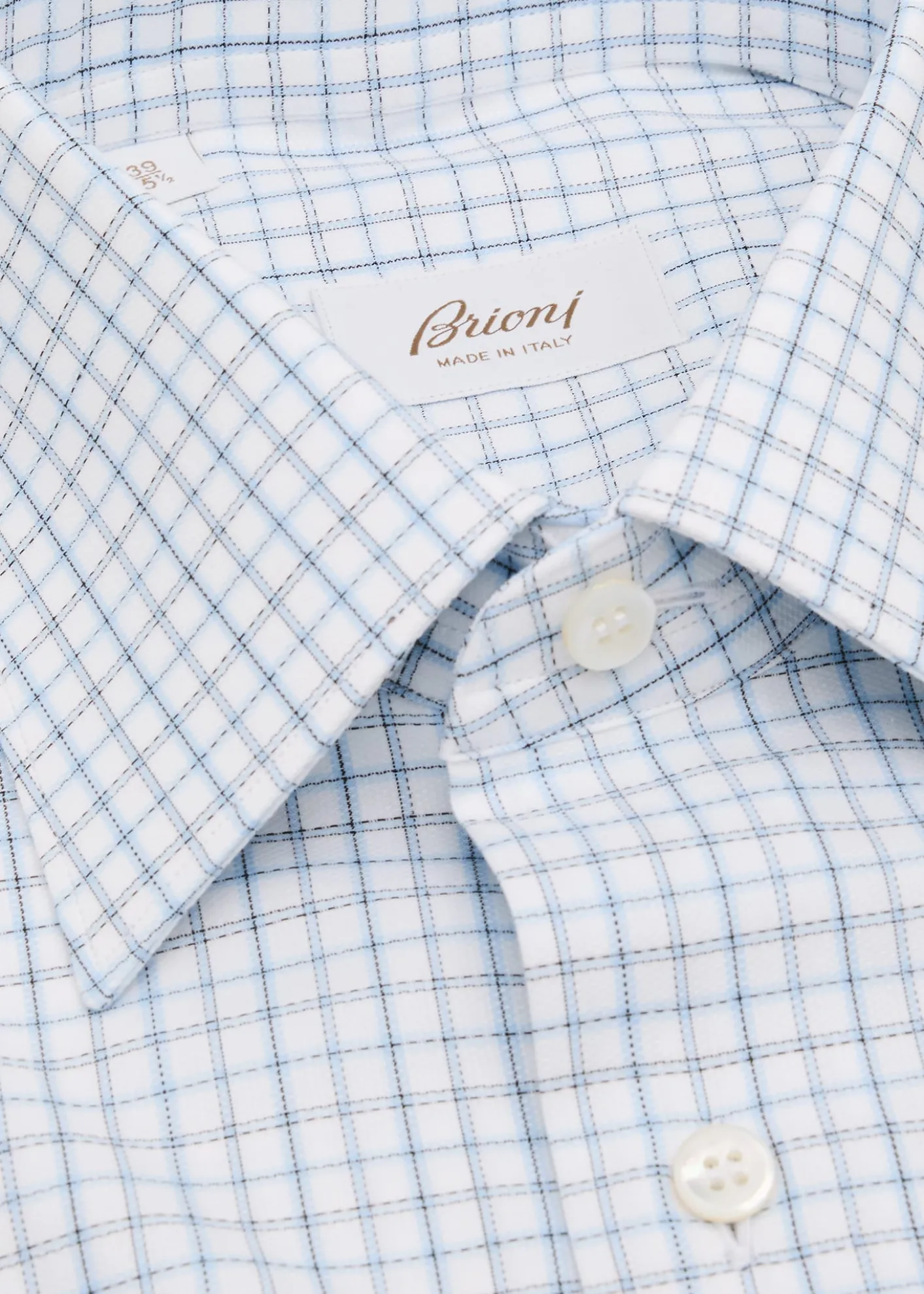 BrioniMen's Cotton Graph Check Dress Shirt