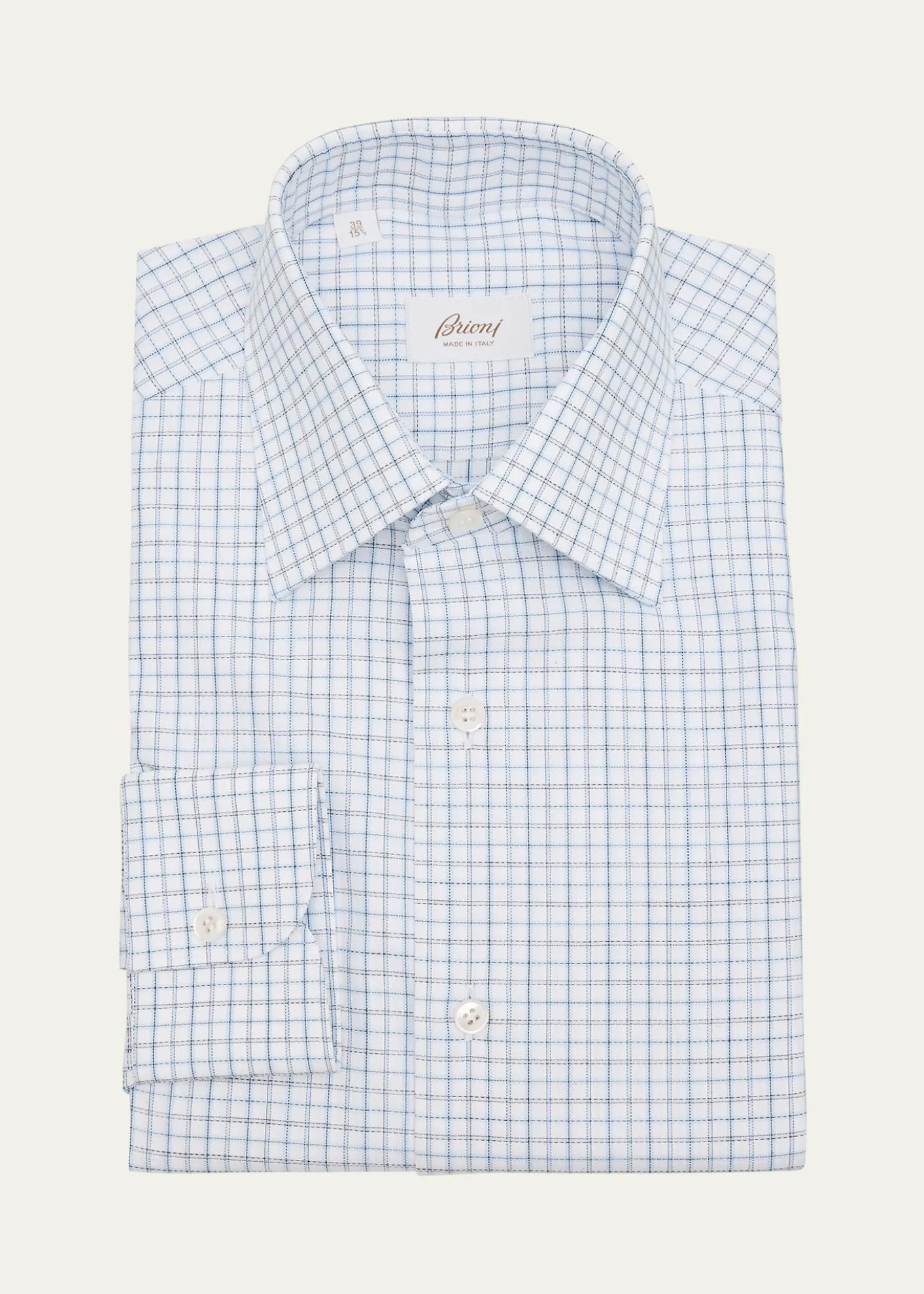 BrioniMen's Cotton Graph Check Dress Shirt