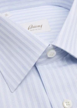 BrioniMen's Cotton Multi-Stripe Point-Collar Dress Shirt