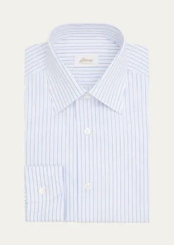 BrioniMen's Cotton Multi-Stripe Point Collar Dress Shirt