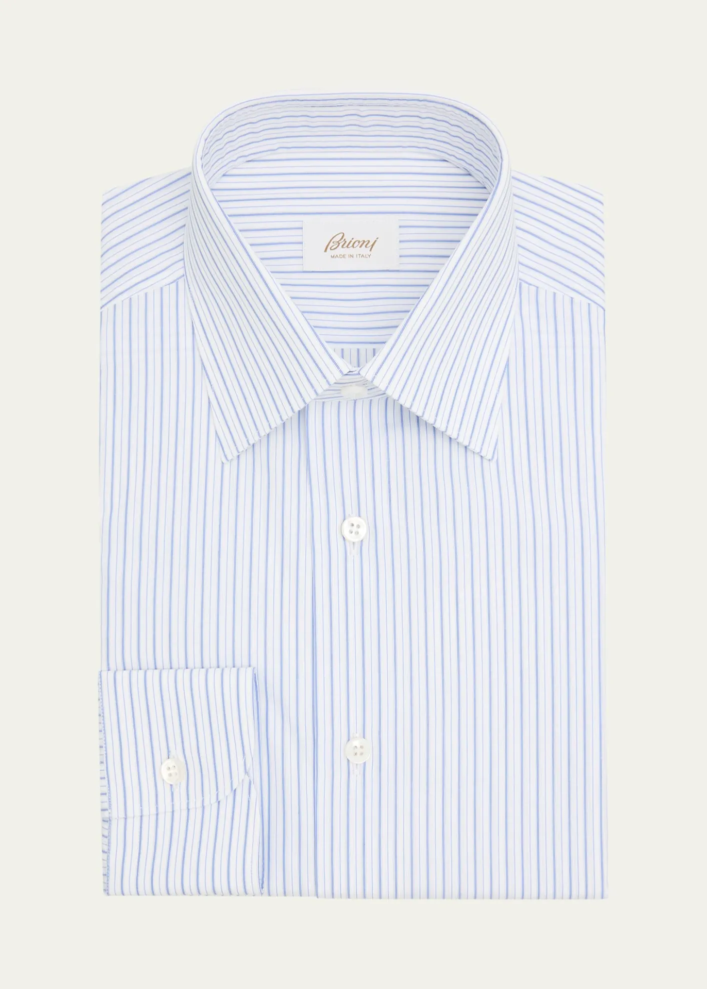 BrioniMen's Cotton Multi-Stripe Point Collar Dress Shirt