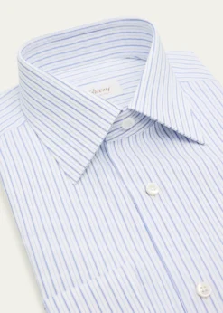 BrioniMen's Cotton Multi-Stripe Point Collar Dress Shirt