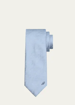 BrioniMen's Embroidered Herringbone Silk Tie