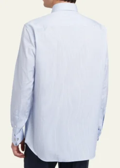 BrioniMen's Fine-Stripe Cotton Sport Shirt