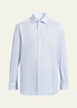 BrioniMen's Fine-Stripe Cotton Sport Shirt