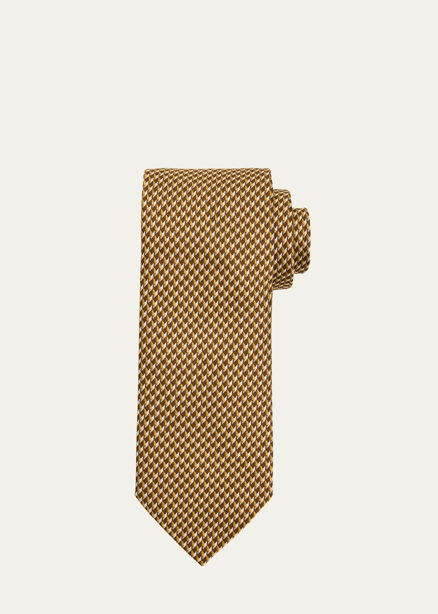 BrioniMen's Geometric Check Silk Tie