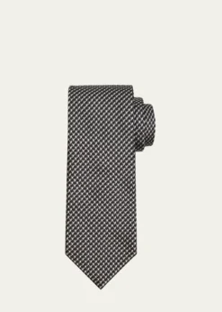 BrioniMen's Geometric Check Silk Tie