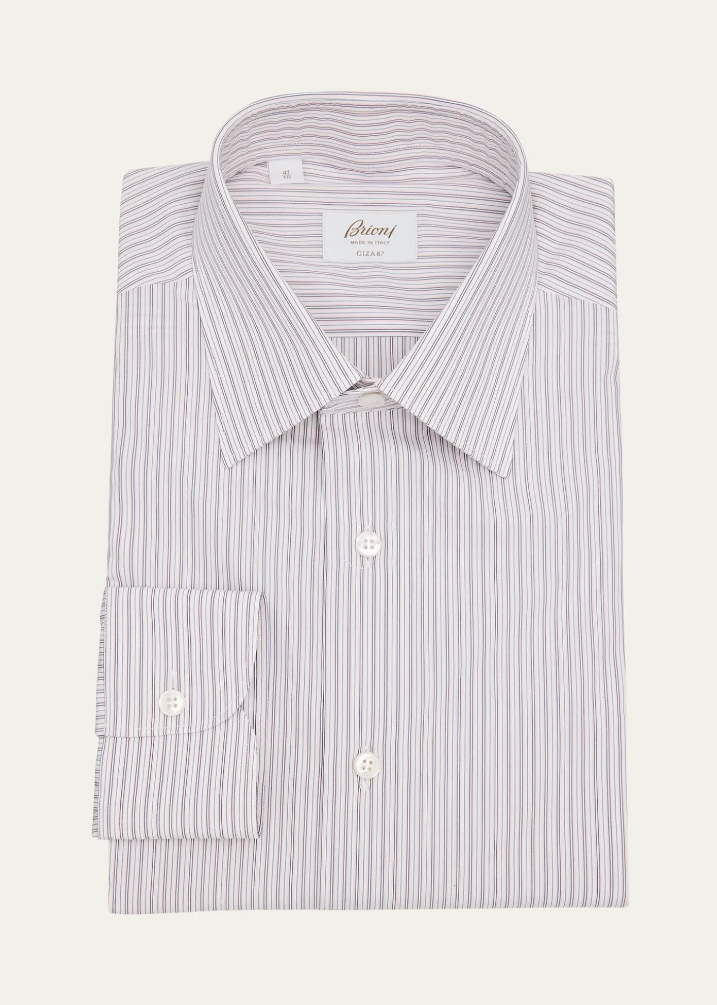 BrioniMen's Giza 87 Cotton Multi-Stripe Dress Shirt