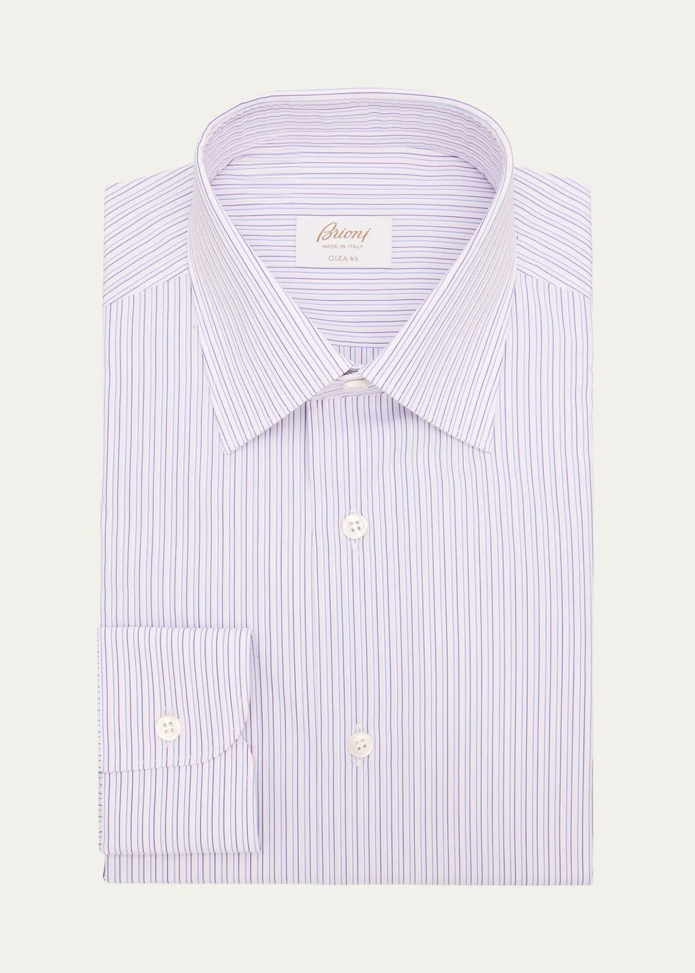 BrioniMen's Giza 45 Cotton Multi-Stripe Dress Shirt