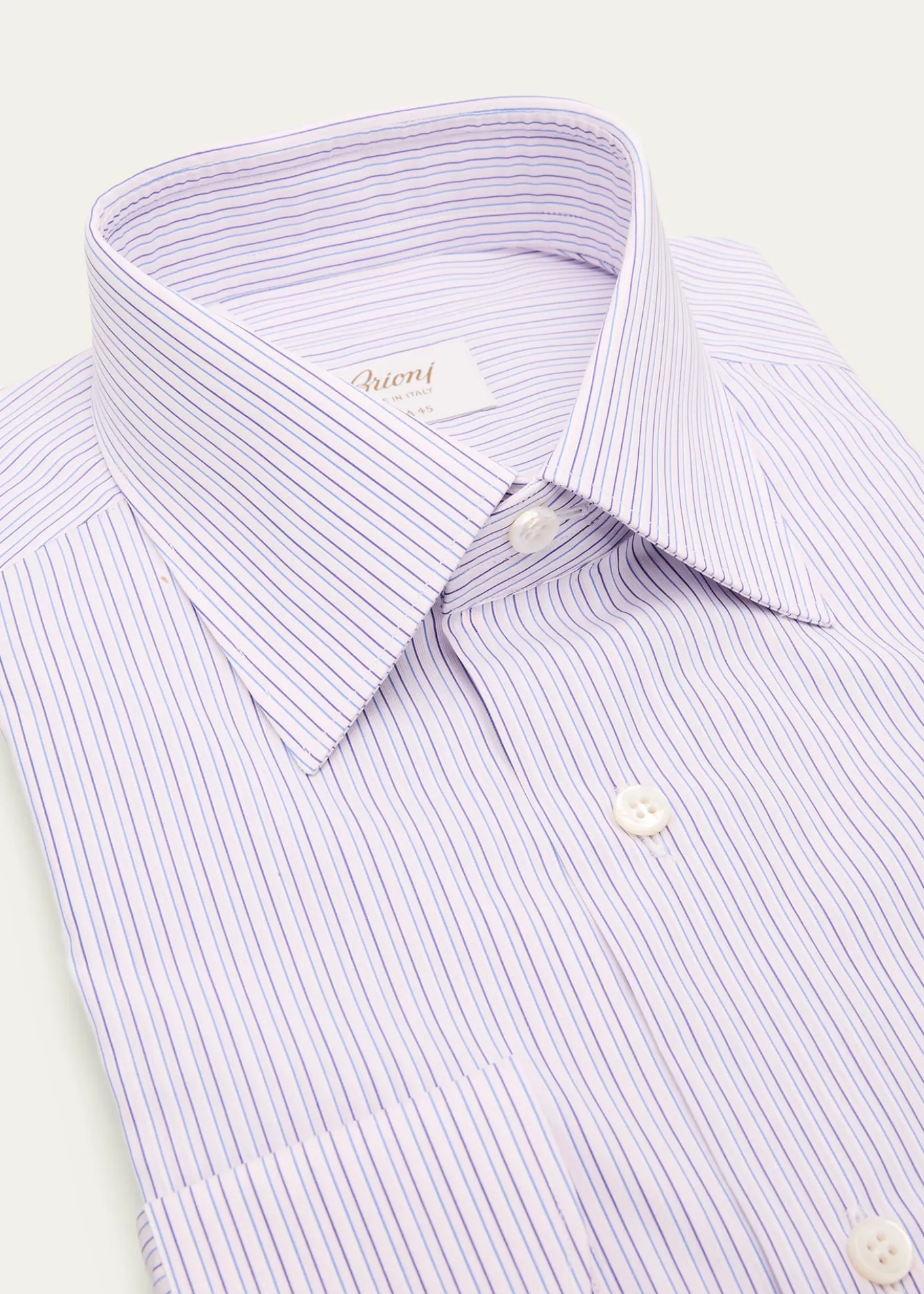 BrioniMen's Giza 45 Cotton Multi-Stripe Dress Shirt