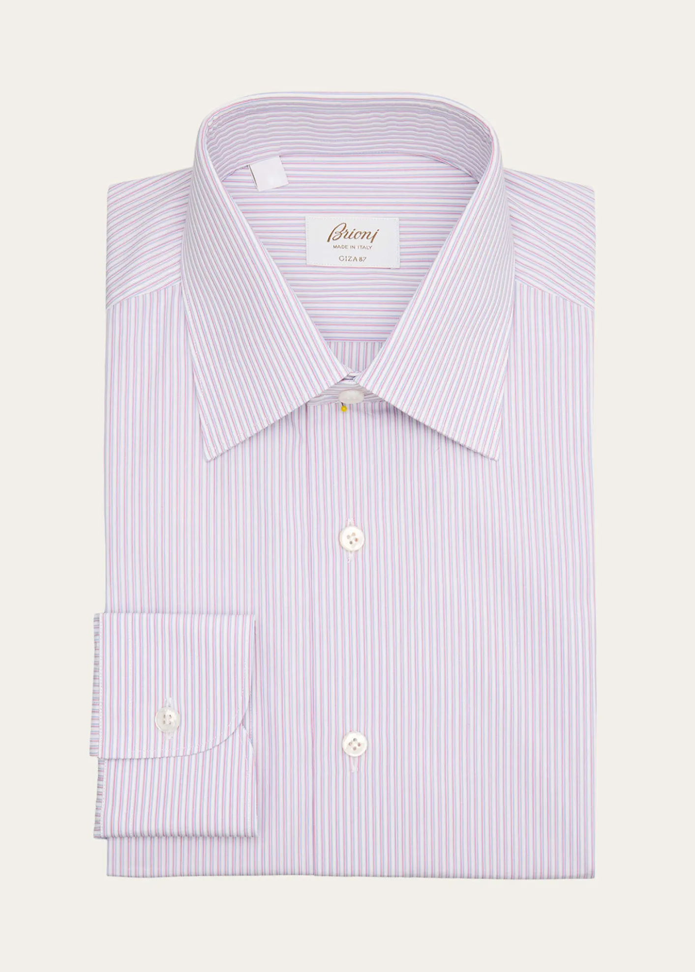 BrioniMen's Giza 87 Cotton Multi-Stripe Dress Shirt