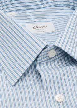 BrioniMen's Giza 87 Cotton Multi-Stripe Dress Shirt