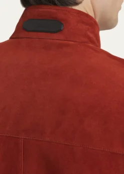 BrioniMen's Leather Stand-Collar Blouson