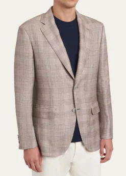 BrioniMen's Linen, Cashmere and Silk Plaid Sport Coat