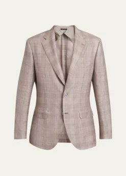 BrioniMen's Linen, Cashmere and Silk Plaid Sport Coat