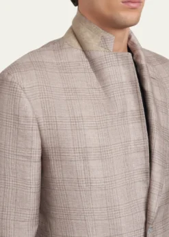 BrioniMen's Linen, Cashmere and Silk Plaid Sport Coat