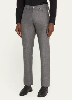 BrioniMen's Meribel Wool Flannel 5-Pocket Pants