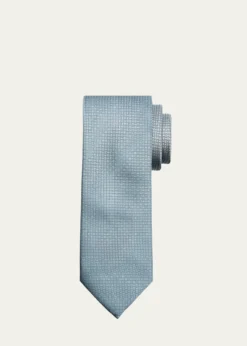 BrioniMen's Micro-Geometric Square Jacquard Silk Tie