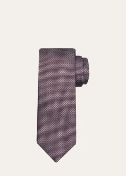 BrioniMen's Micro Triangle Silk Jacquard Tie