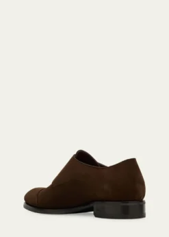 BrioniMen's Milano Suede Cap-Toe Double-Monk Strap Loafers