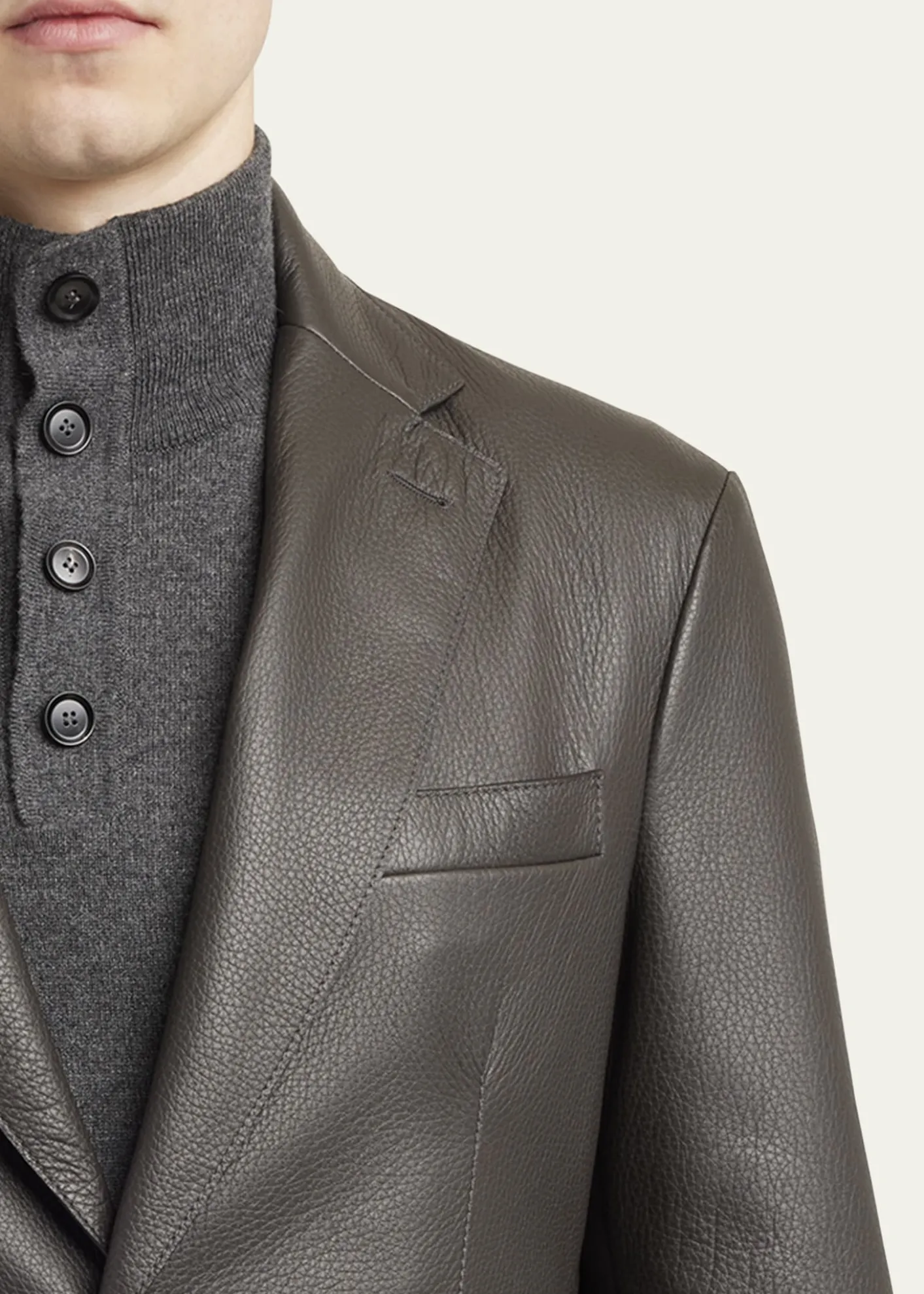 BrioniMen's Monti Deerskin Single-Breasted Blazer