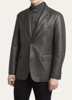 BrioniMen's Monti Deerskin Single-Breasted Blazer