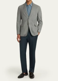 BrioniMen's Monti Nubuck Leather Single-Breasted Blazer