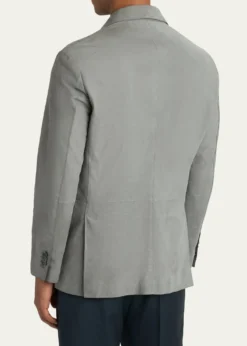 BrioniMen's Monti Nubuck Leather Single-Breasted Blazer