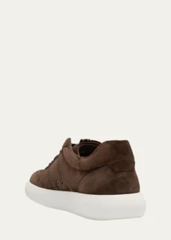 BrioniMen's New Cassette Suede Low-Top Sneakers
