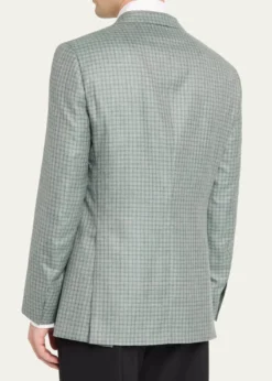 BrioniMen's Ravello Cashmere-Silk Check Blazer