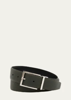BrioniMen's Reversible Grained Leather Belt