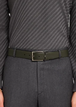 BrioniMen's Reversible Grained Leather Belt