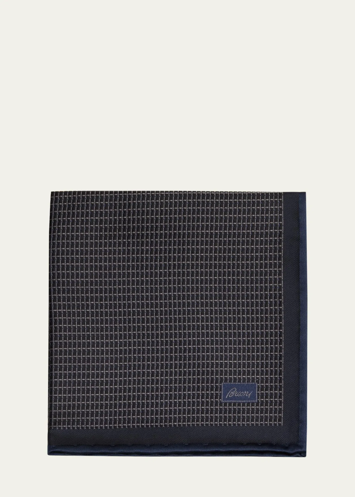 BrioniMen's Screen-Print Silk Pocket Square