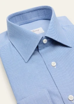 BrioniMen's Sea Island Cotton Micro-Houndstooth Dress Shirt