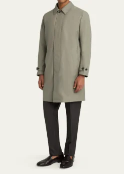 BrioniMen's Silk Cloud Button-Front Car Coat