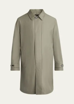 BrioniMen's Silk Cloud Button-Front Car Coat