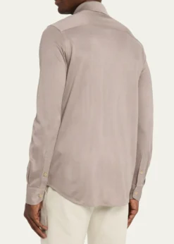 BrioniMen's Silk Pique Sport Shirt