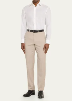 BrioniMen's Solid Linen Sport Shirt