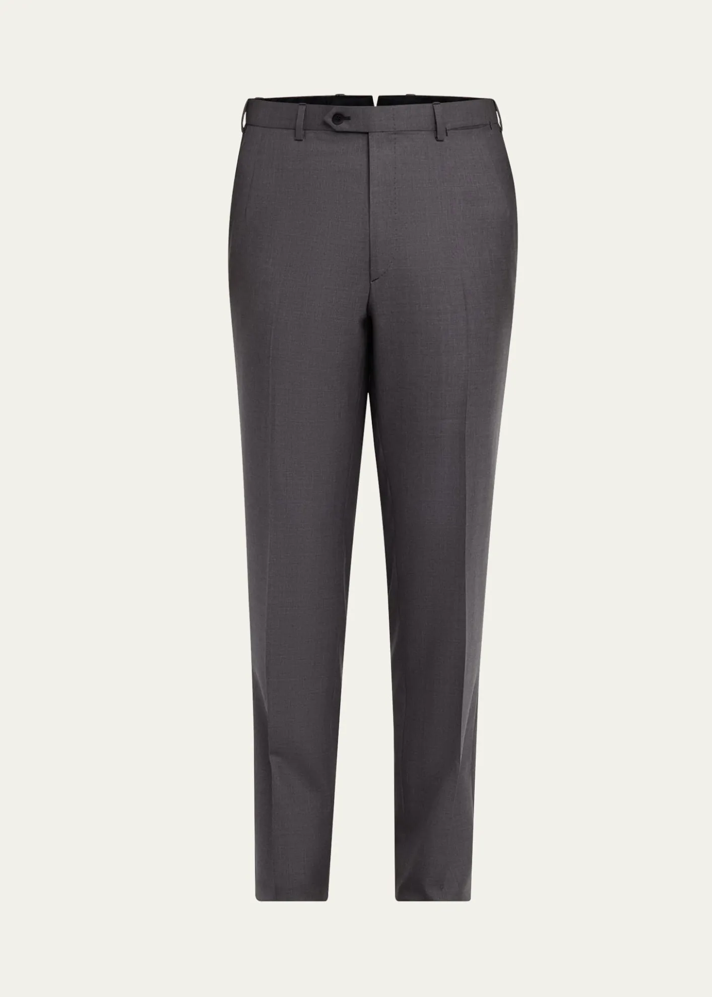 BrioniMen's Solid Twill Dress Trousers