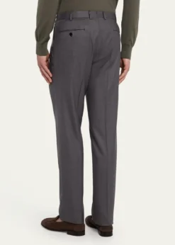 BrioniMen's Solid Twill Dress Trousers