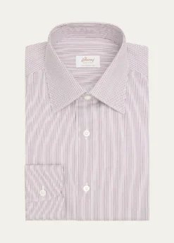 BrioniMen's Ventiquattro Cotton Multi-Stripe Dress Shirt