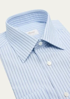 BrioniMen's Ventiquattro Cotton Multi-Stripe Dress Shirt