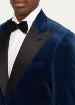 BrioniMen's Virgilio Velvet Peak-Lapel Sport Coat
